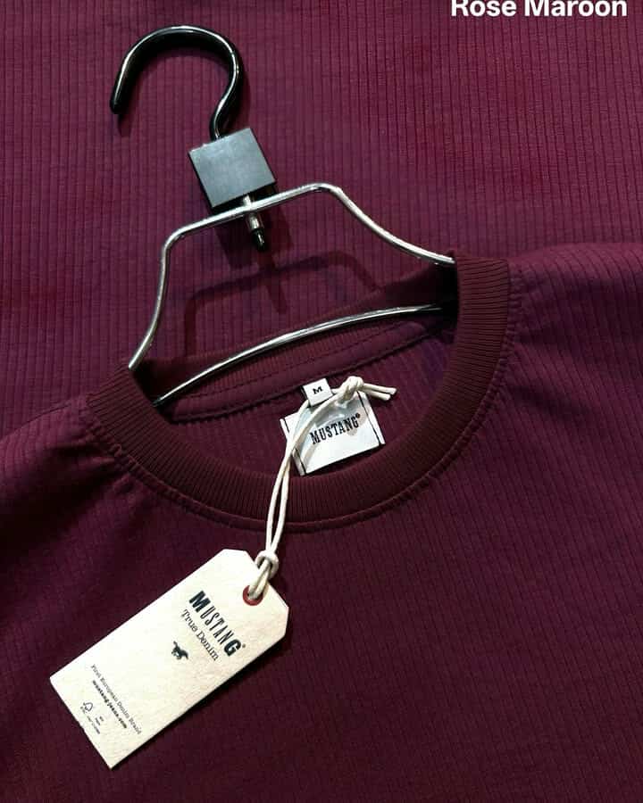 Old money half sleeve t-shirt Wine Red