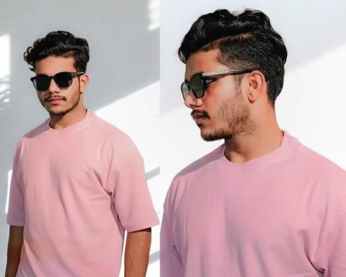 ⚜Waffle Drop Shoulder Tee’s Rose Pink