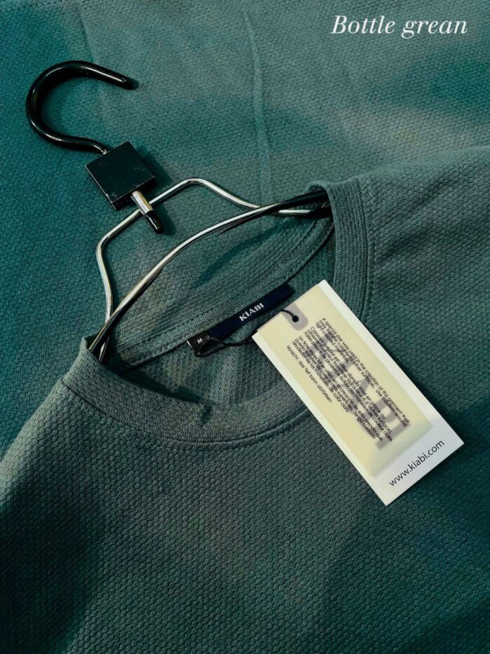 ⚜Waffle Drop Shoulder Tee’s Bottle Green