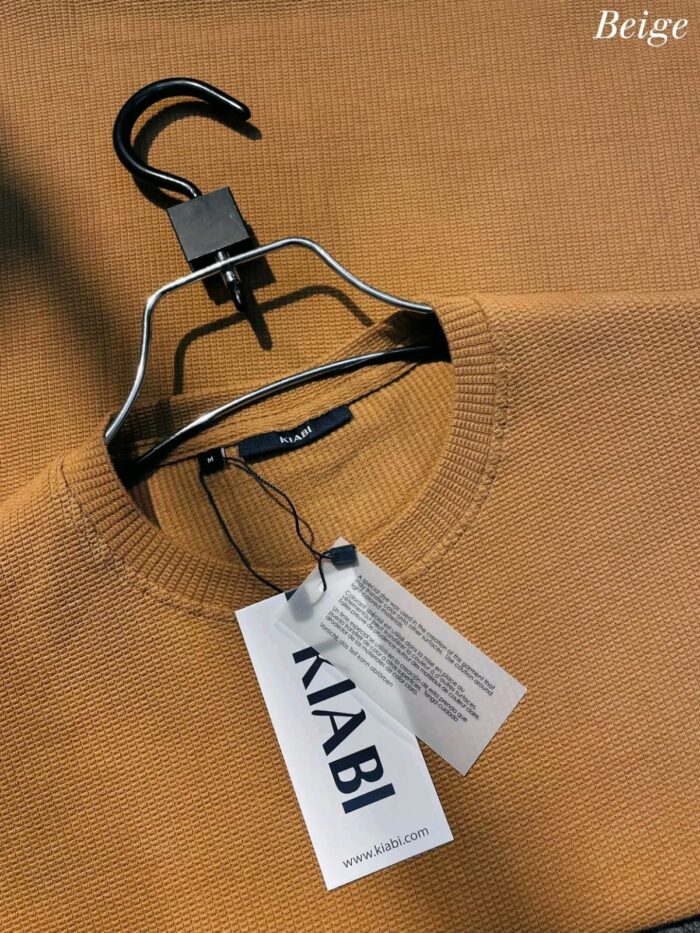 ⚜Waffle Drop Shoulder Tee’s Deep Beige