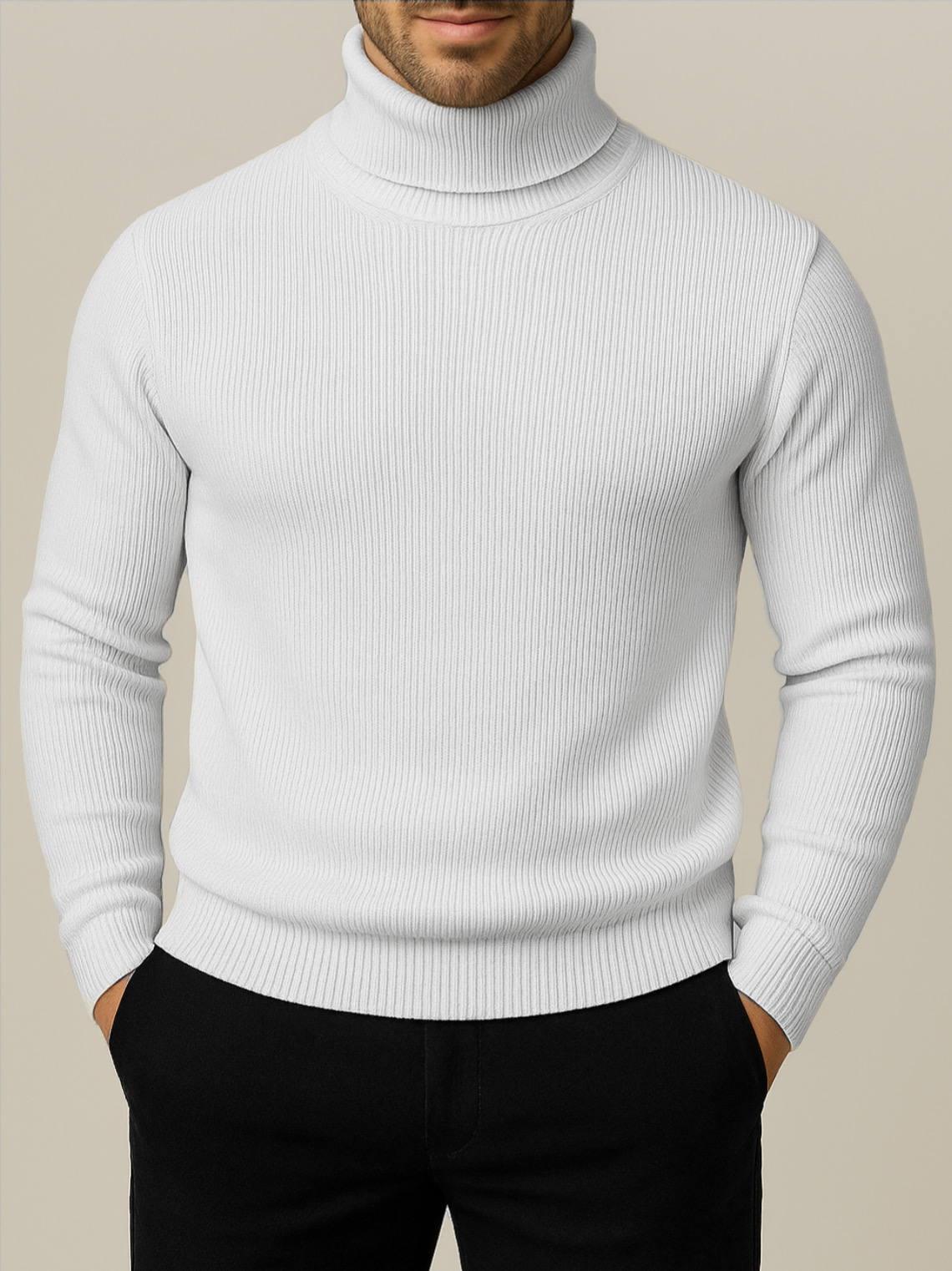 ⚜Classic Turtleneck White