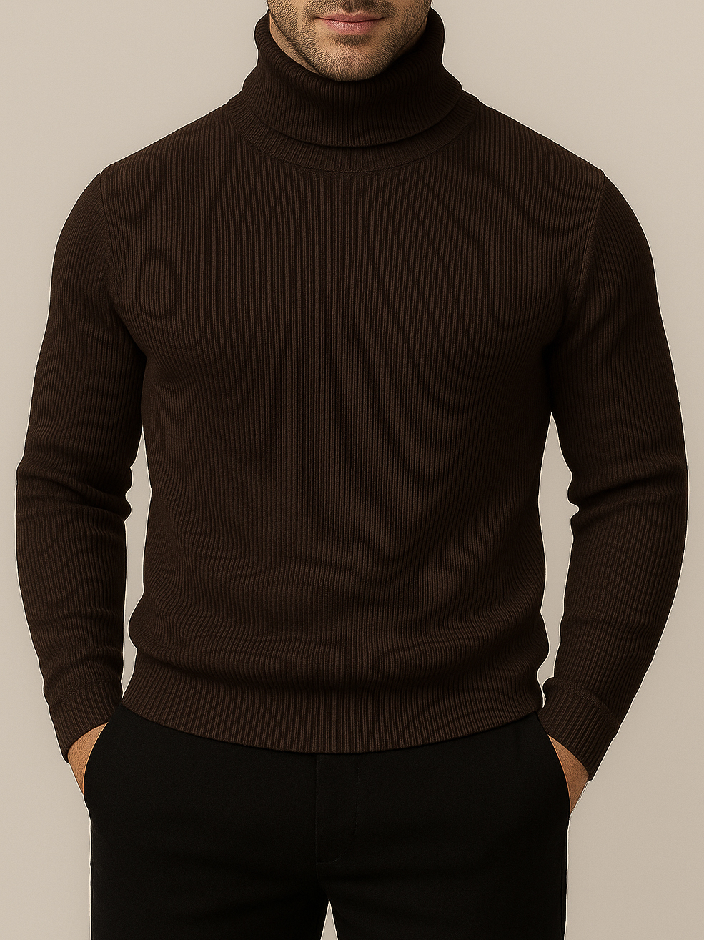 ⚜Classic Turtleneck Coffee