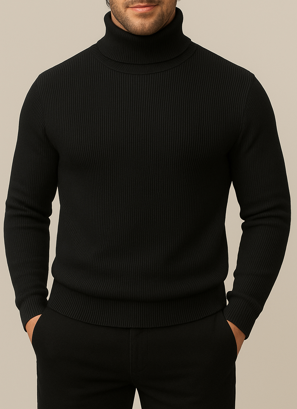 ⚜Classic Turtleneck Black