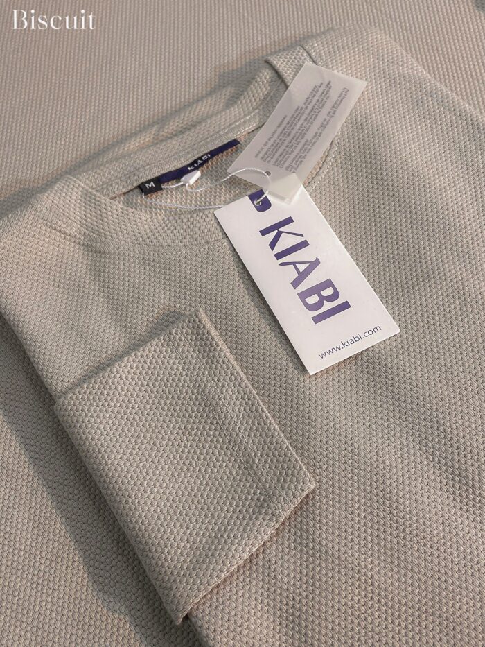 ⚜Waffle full sleeve Tee’s biscuit - Image 2