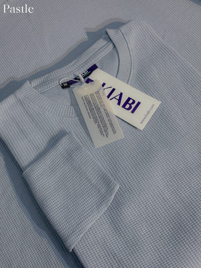 ⚜Waffle full sleeve Tee’s Pastale - Image 2