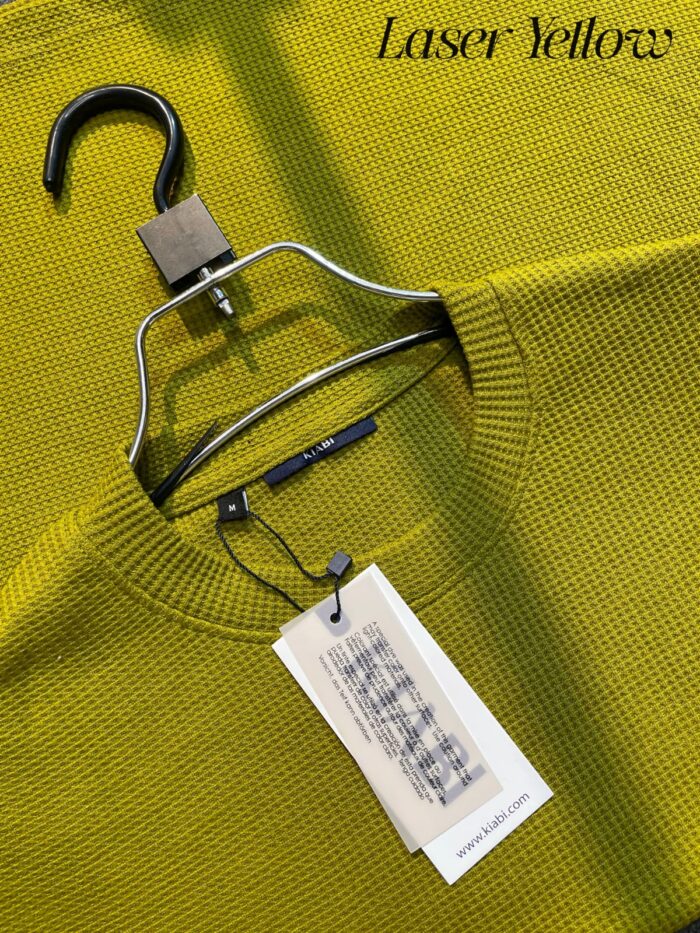 ⚜Waffle Drop Shoulder Tee’s Leser Yellow