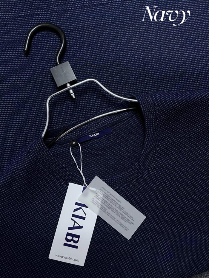 ⚜Waffle Drop Shoulder Tee’s navy blue