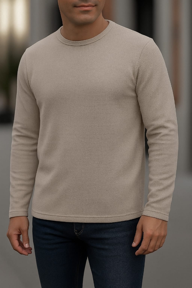 ⚜Waffle full sleeve Tee’s biscuit